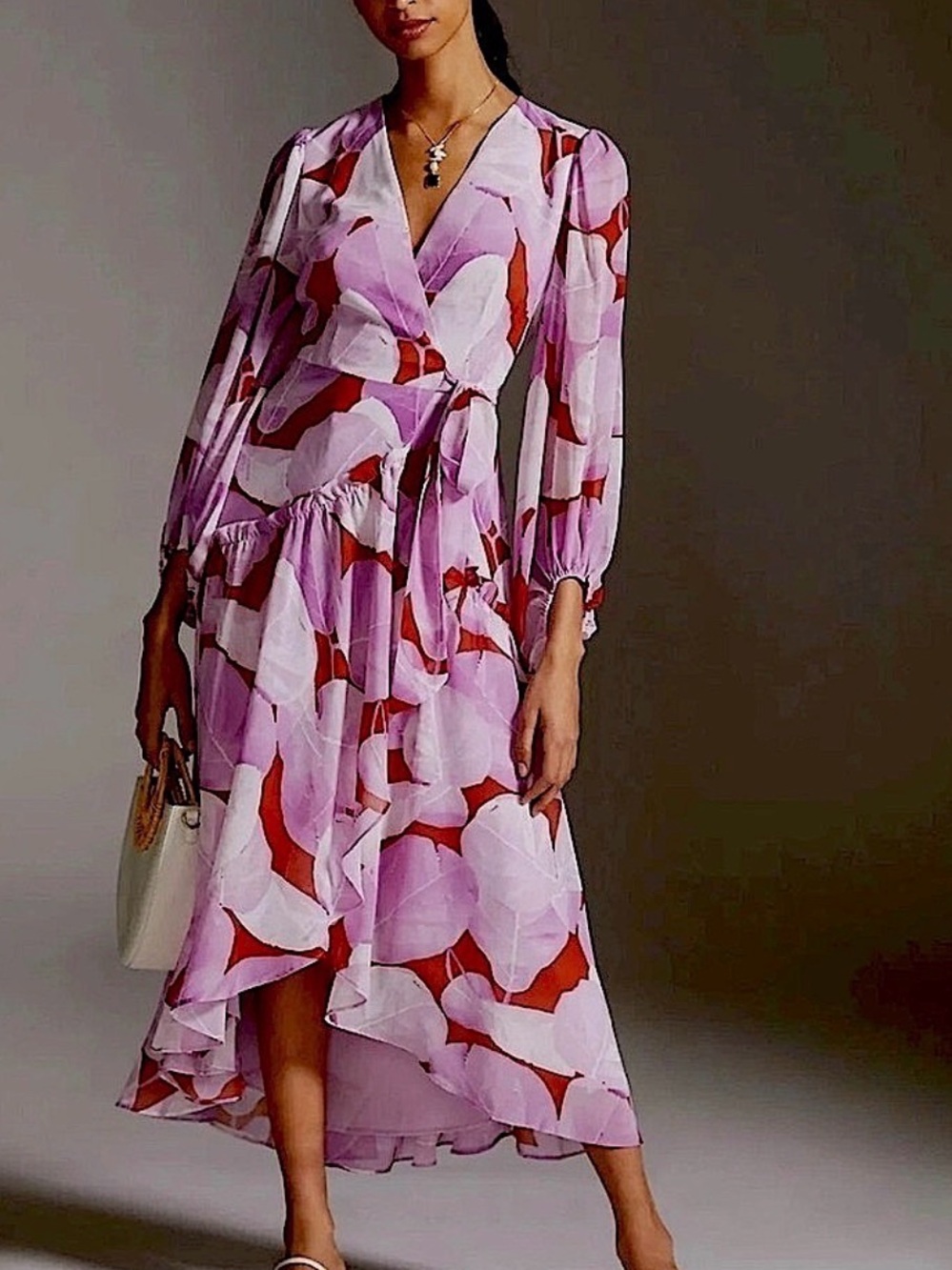 Anthropologie Hutch Floral Wrap Dress, NEW